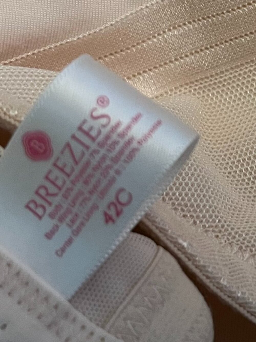 BNWoT BREEZIES intimates creamy cream floral lace (42C) - Picture 2 of 6